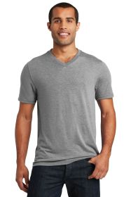 District Perfect Tri V-Neck Tee DT1350 (Color: Grey Frost, size: 3XL)